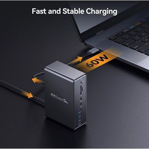 IDsonix 15 in 1 Docking Station Dual Monitor for MacBook Pro and Windows - Picture 5 of 7